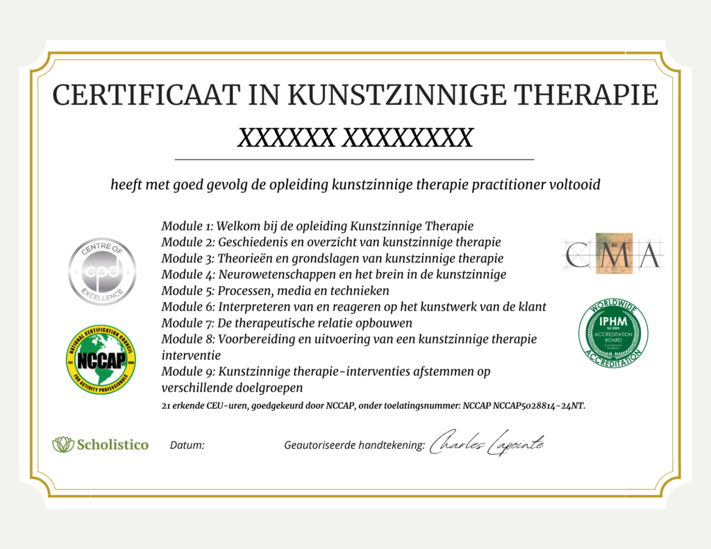 NL Art Therapy Certificate PROT 2